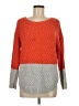 Fashion Avenue Color Block Orange Pullover Sweater Size M - photo 1