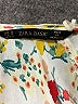 Zara Basic Floral Ivory 3/4 Sleeve Blouse Size M - photo 7