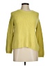 T Tahari Solid Stripes Yellow Pullover Sweater Size M - photo 1