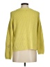 T Tahari Solid Stripes Yellow Pullover Sweater Size M - photo 2