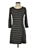 Max Studio Stripes Gray Casual Dress Size S - photo 1