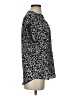 Cynthia Steffe 100% Polyester Animal Print Black Short Sleeve Blouse Size S - photo 4