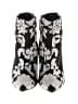 Zara Floral Silver Black Ankle Boots Size EU 37 - photo 2