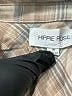 Hippie Rose Plaid Tan Long Sleeve Button-Down Shirt Size M - photo 7