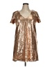 Lulus 100% Polyester Gold Short Sleeve Top Size XL - photo 1