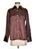 Rails 100% Acetate Metallic Burgundy Long Sleeve Button-Down Shirt Size XS - photo 1