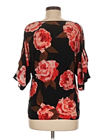 Alceè Short Sleeve Silk Top (view 2)