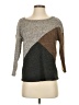 Vintage Rose Color Block Brown Gray Pullover Sweater Size S - photo 1