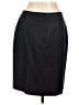 Classiques Entier Solid Black Silk Skirt Size 12 - photo 1