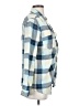 Ellison Plaid Blue Long Sleeve Blouse Size S - photo 4