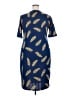 Lularoe Print Blue Casual Dress Size 3X - photo 2