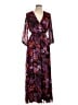 MSK Print Purple Cocktail Dress Size 10 - photo 1