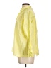Zara Basic Yellow 3/4 Sleeve Button-Down Shirt Size L - photo 5