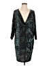 Muse Animal Print Teal Cocktail Dress Size 12 - photo 1
