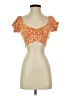 TwentyTen 100% Rayon Orange Short Sleeve Top Size S - photo 1