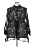 Style&Co 100% Polyester Black 3/4 Sleeve Blouse Size 3X - photo 1