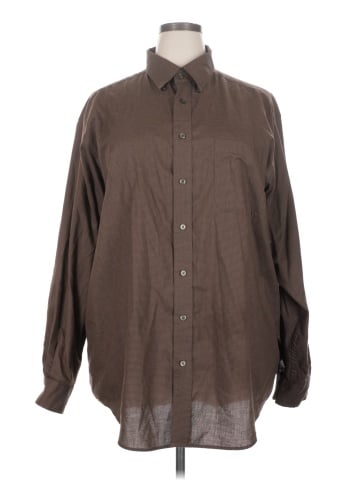 Roundtree & Yorke Long Sleeve Button-Down Shirt (view 1)