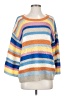 Weekend Max Mara 100% Linen Color Block Blue Pullover Sweater Size S - photo 1
