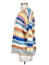 Weekend Max Mara 100% Linen Color Block Blue Pullover Sweater Size S - photo 5