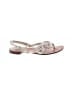 Saks Fifth Avenue Silver Ivory Sandals Size 8 - photo 1