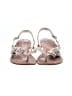 Saks Fifth Avenue Silver Ivory Sandals Size 8 - photo 2
