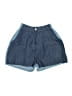 Julien David Chevron-herringbone Blue Shorts Size 2 - photo 1