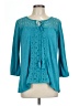 North River Outfitters Teal 3/4 Sleeve Blouse Size L - photo 1
