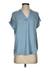 Maison d' Amelie 100% Polyester Blue Short Sleeve Blouse Size XS - photo 1