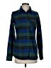 Columbia Plaid Green Long Sleeve Button-Down Shirt Size XS - photo 1