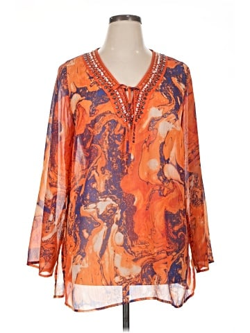 Lane Bryant Outlet 3/4 Sleeve Blouse (view 1)