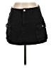 Shein Solid Black Denim Skirt Size S - photo 1