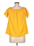 Unbranded Yellow Short Sleeve Blouse Size M - photo 2
