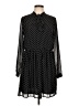 Maule 100% Polyester Polka Dots Black Casual Dress Size L - photo 1