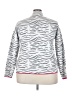 By Anthropologie Animal Print Silver Pullover Sweater Size 2X - photo 2