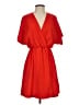 H&M Solid Red Casual Dress Size S - photo 1