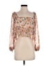 Pink Lily 100% Polyester Orange 3/4 Sleeve Blouse Size XS - photo 1