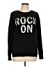 Autumn Cashmere 100% Cashmere Graphic Black Cashmere Pullover Sweater Size L - photo 1