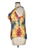 Etcetera 100% Polyester Print Multi Color Yellow Sleeveless Blouse Size 14 - photo 5