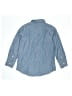 Crewcuts Solid Blue Long Sleeve Button-Down Shirt Size 6 - 7 - photo 2
