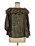 MICHAEL Michael Kors 100% Polyester Gold 3/4 Sleeve Blouse Size M - photo 1