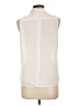 On Twelfth Ivory Sleeveless Button-Down Shirt Size L - photo 2