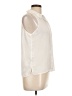 On Twelfth Ivory Sleeveless Button-Down Shirt Size L - photo 4