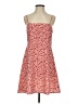 Aqua 100% Polyester Hearts Red Casual Dress Size S - photo 1