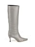 by FAR 100% Leather Gray Boots Size EU 38 - photo 1