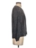 Tucker Graphic Gray Long Sleeve Blouse Size S (estimated) - photo 4