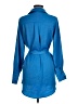 Olia 100% Polyester Blue Long Sleeve Blouse Size M - photo 2