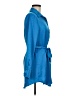 Olia 100% Polyester Blue Long Sleeve Blouse Size M - photo 4