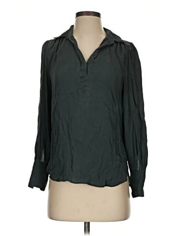 Quince Long Sleeve Silk Top (view 1)