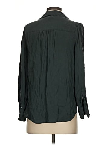 Quince Long Sleeve Silk Top (view 2)
