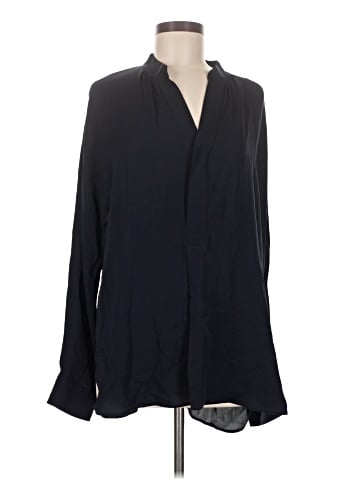 Polo by Ralph Lauren Long Sleeve Silk Top (view 1)